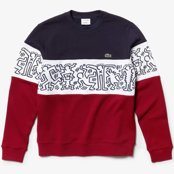 lacoste x keith haring sweatshirt